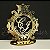 Topo de Bolo Brasão Bodas de Ouro com Coroa (Personalizado com Iniciais e o nome das Bodas que o Cliente Desejar) - TBB 00146A - Imagem 3