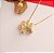 Colar com pingente de patinha folheado em ouro 18k - Imagem 3