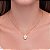 Colar com Medalha de Nossa Senhora Cravejado com Zircônias Coloridas Folheado em Ouro 18k - Imagem 3