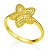 Anel estrela folheado a ouro 18k - Imagem 1