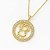 Colar menina cravejado em zircônia folheado a ouro 18k - Imagem 2