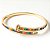 Bracelete Prego zircônias coloridas folheado em ouro 18k - Imagem 1