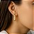 Argola Oval Lisa  Folheada a Ouro 18k - Imagem 1