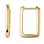 Argola Oval Lisa  Folheada a Ouro 18k - Imagem 2