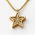 Colar com Pingente Estrela Folheado a Ouro 18k - Imagem 1