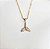 Colar com Pingente com Zircônias Folheado a Ouro 18k - Imagem 1