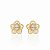 Brinco com Design de Flor Folheado a Ouro 18k - Imagem 1