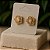Brinco com Design de Flor Folheado a Ouro 18k - Imagem 3