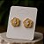 Brinco com Design de Flor Folheado a Ouro 18k - Imagem 1