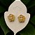 Brinco com Design de Flor Folheado a Ouro 18k - Imagem 2