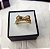 Anel com Design Moderno de Laço Folheado a Ouro 18k - Imagem 1