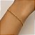 Pulseira Coração Dourado  Banhada a Ouro 18K - Imagem 1