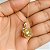 Colar Flor com Pedras Coloridas Banhado a Ouro 18k - Imagem 3