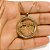 Colar Medalha Casal de Filhos Banhado em Ouro 18k - Imagem 2