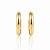 Brinco Argola Oval Grossa Banhado a Ouro 18k - Imagem 1