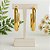 Brinco Argola Oval Grossa Banhado a Ouro 18k - Imagem 2