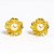 Brinco Flor com Pérola Banhado a Ouro 18k - Imagem 2
