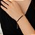 Pulseira Fina com Zircônias Pretas Banhado em Ouro 18k - Imagem 1