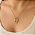 Colar de corrente com lacre banhado em ouro 18k - Imagem 3