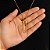 Colar com pingente de alfinete banhado em ouro 18k - Imagem 3