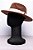 Chapéu Fedora Veludo Caramelo Aba Média Faixa Creme - Coleção Veludo - Imagem 4