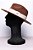 Chapéu Fedora Veludo Caramelo Aba Média Faixa Creme - Coleção Veludo - Imagem 5