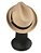 Chapéu Fedora Aba Curta 4cm Feltro Bege Faixa Preta - Coleção Clássica - Imagem 4