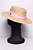 Chapéu Palheta Aba Média Palha de Trigo Dourada Faixa Rosa Claro - Coleção Elástica - Imagem 7