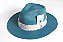Chapéu Fedora Lona Aba Grande Azul Signature Custom 31 - Imagem 3