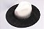 Chapéu Fedora Veludo Aba Grande Degrade Preto Branco Premium Custom 19 - Imagem 3