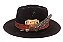 Chapéu Fedora Preto Aba Média 7cm High Custom XII - Imagem 2