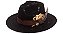 Chapéu Fedora Preto Aba Média 7cm High Custom XII - Imagem 4