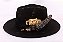 Chapéu Fedora Preto Aba Média 7cm High Custom XII - Imagem 8