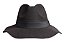 Chapéu Fedora Feltro Preto Aba Maleável 8cm Faixa Preta - Coleção Clássico - Imagem 4