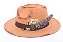 Chapéu Fedora Bege Aba Média 7cm High Custom XII - Imagem 5