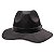 Chapéu Fedora Feltro Preto Aba Maleável 8cm Faixa Preta Caveira Prata - Coleção Couro - Imagem 4