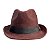 Chapéu Fedora Marrom Lã Aba Curta 4,5cm - Imagem 3