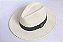 Chapéu Panamá Palha Rígida Creme Aba Média 7cm Faixa Preta - Coleção Skin - Imagem 3
