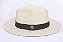 Chapéu Panamá Palha Rígida Creme Aba Média 7cm Faixa Preta - Coleção Skin - Imagem 2