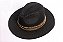 Chapéu Fedora Palha Rígida Preto Aba Média 7cm Dupla Metalizada - Coleção Metalizada - Imagem 3