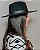 Chapéu Fedora Preto Aba Reta 9cm Texture Feminino - Imagem 3