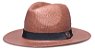 Chapéu Panamá Palha Shantung Marrom Aba Média 7cm Faixa Preta - Coleção Clássico - Imagem 1
