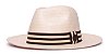 Chapéu Panamá Palha Shantung Bege Aba Média 7cm - Coleção Stripes - Imagem 2