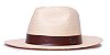 Chapéu Panamá Palha Shantung Bege Aba Média 7cm Faixa Colors - Coleção Couro - Imagem 3