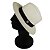 Chapéu Panamá Aba Média 7cm Palha Shantung Creme Faixa Preta - Coleção Clássico - Imagem 6