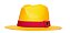 Chapéu Panamá Palha Shantung Amarelo Aba média 7cm - Coleção Elástica - Imagem 6