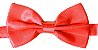 Gravata Borboleta Vermelha Lisa - Imagem 1