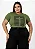T-shirt Plus Size Cruz Jesus Com Aplicação Strass - Imagem 1