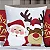 Kit com 4 Capas de Almofada Decorativas Feliz Natal - 45x45 - Imagem 5