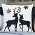 Kit com 4 Capas de Almofada Decorativas Natal Novo Estrela Verde – 45×45 - Imagem 5